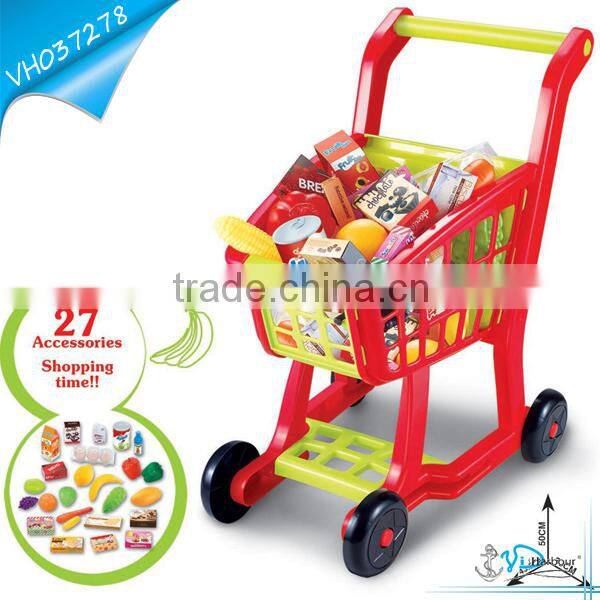 Super Market Kids Shopping Trolley Toy Play Set