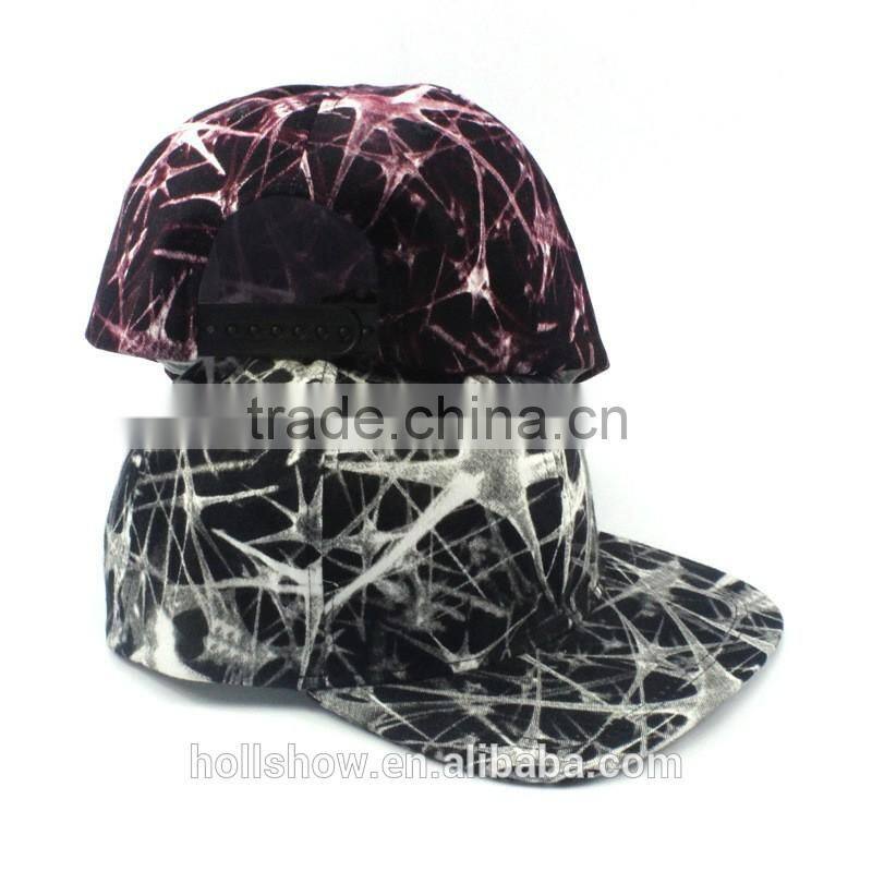 New Style Hiphop Popular Scrawl Printed Unisex Women Men Flat Brim Trucker Cap