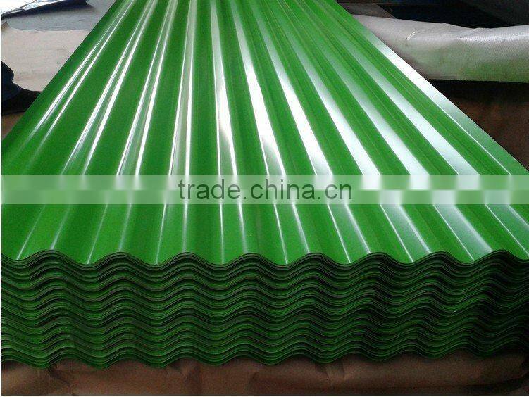 China steel plate color coated corrugated sheet