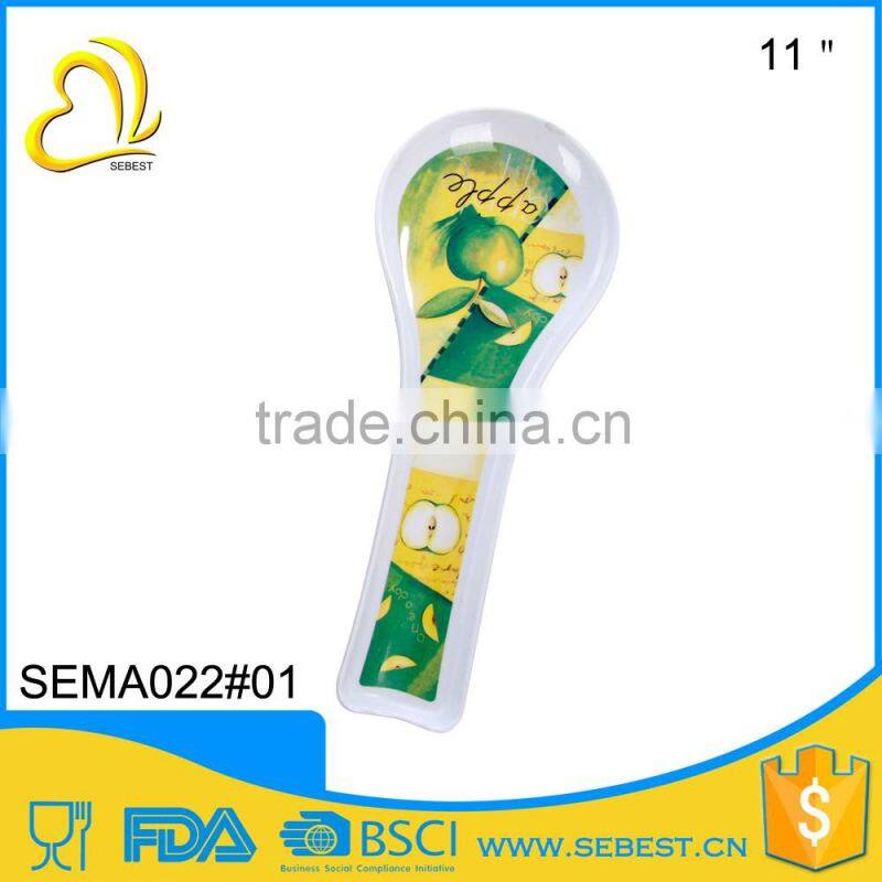 wholesale custom design round small plastic dessert spoon