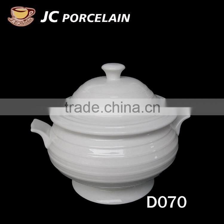 white ceramic porcelain soup tureen