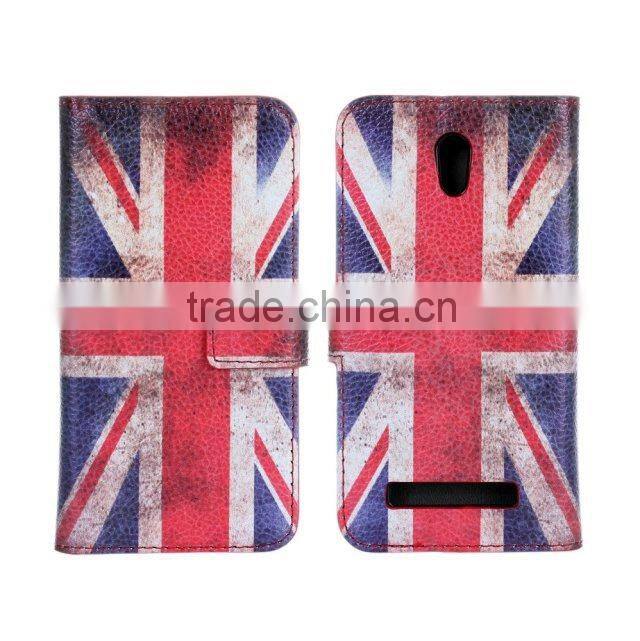 Fashion Flip Wallet Card Holder PU Leather Stand Case Cover For HTC desire 500