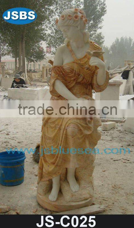 Stone carving of horse soldier