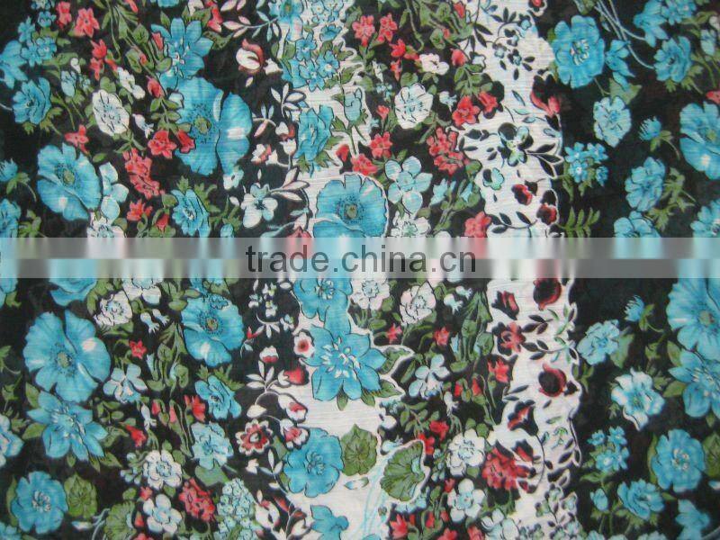 100% polyester skull print polyester fabric