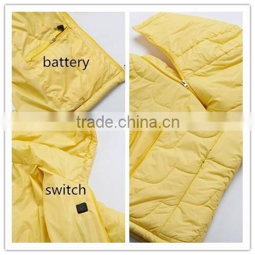 newest battery fast heating clothes in winter for ski and keep warm