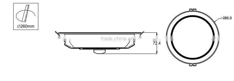 1-10V dimmable 36Watt LED downlight
