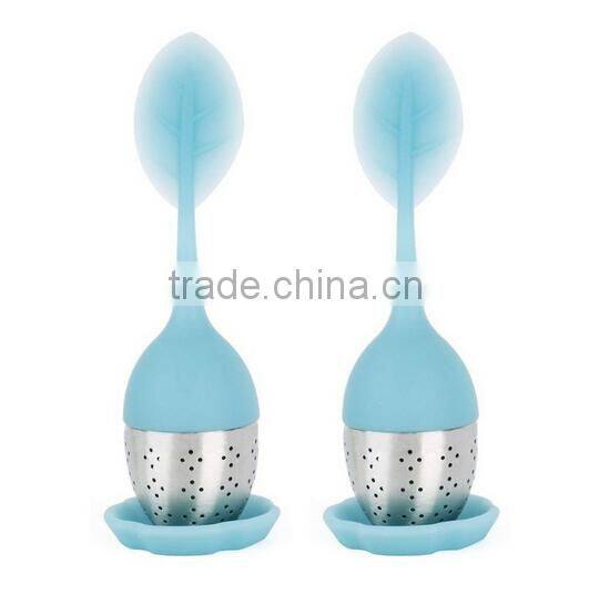 100% Food-grade Silicone bulk Tea Infusers Plastic Tea Infuser