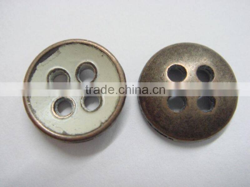 6.5mm metal 4 holes round painted easy button