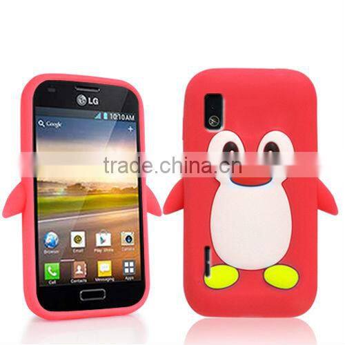 PENGUIN SILICONE SKIN MOBILE PHONE CASE COVER FOR LG OPTIMUS L5 E610
