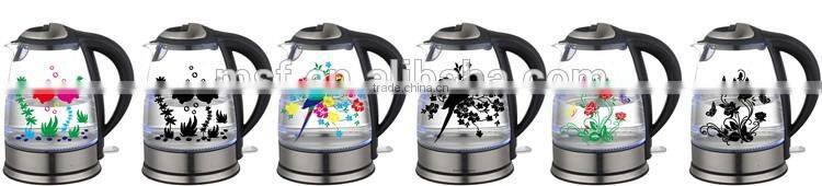 China Factory 1.7L Electric Glass Kettle for Kitchen and Home