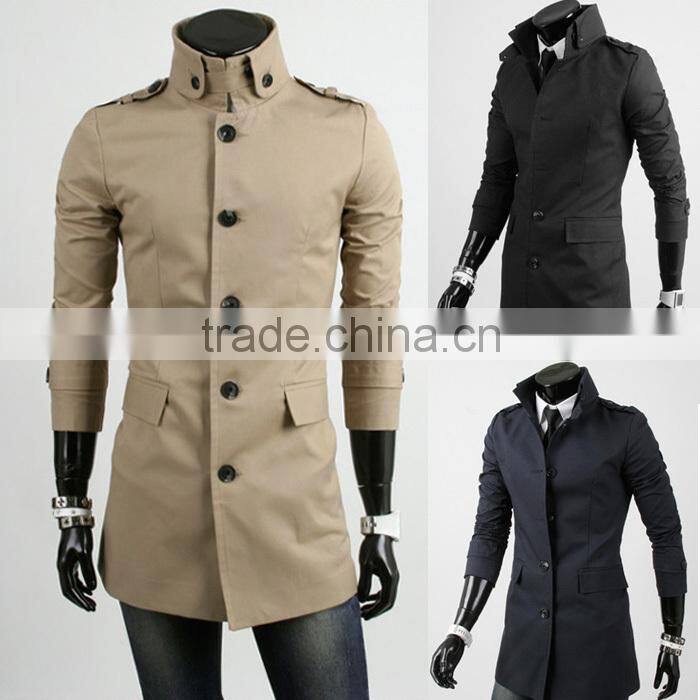 latest dress designs men clothing trench coat,2015 new men's trench coat spring