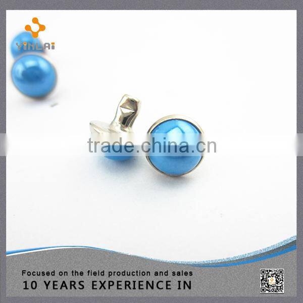 Latest fashion pink pearl rivets