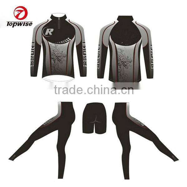 2016 Custom Cycling Wear Long Sleeves Winter Sports Wear