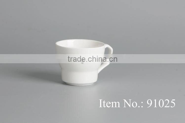 white Italian porcelain coffee cup