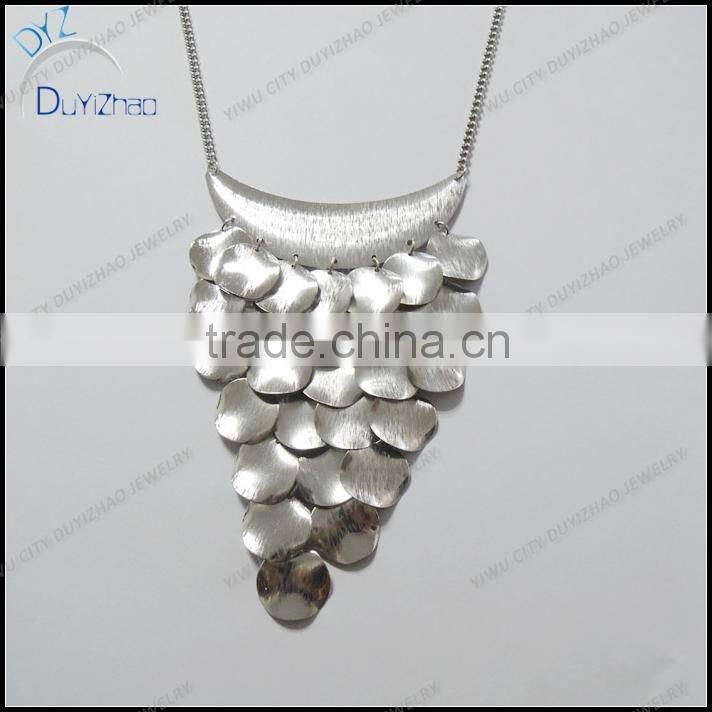 New arrival Silver Tassel Necklace,artificial long chain necklace