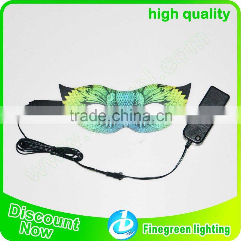 Light Up EL Mask,EL panel Mask,paper party eye mask