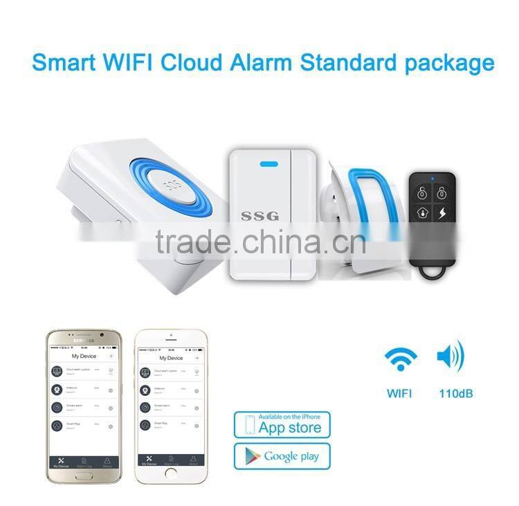 Amzon Hot Sale Wifi Based Home Security Alarm System with HD IP Camera