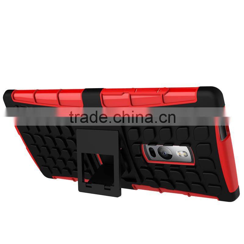Premium quality shockproof scratchproof stand armor for OnePlus two back case