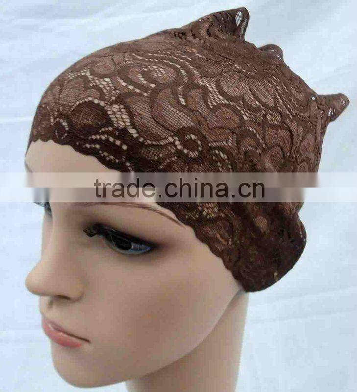 C016 new muslim lace underscarf