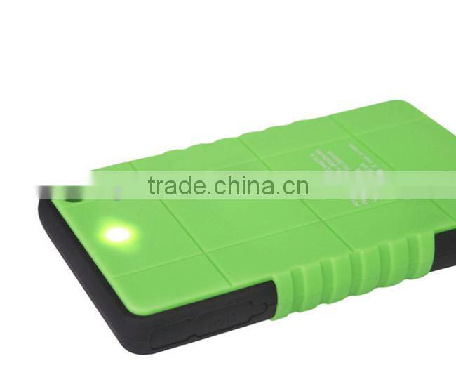Hot 8000mah portable mobile solar power bank with dual USB made in China