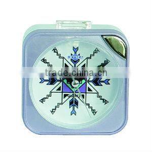 plastic square shape table alarm clock wake up laght alarm clock