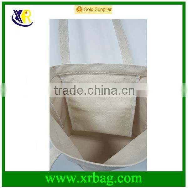 fashion foldable cotton canvas tote bag for shopping