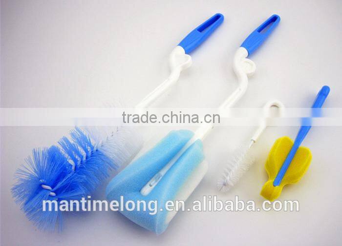 nipple brush set multifunctional sponge cleaning brush cup brush bottle brush nipple brush washing tool