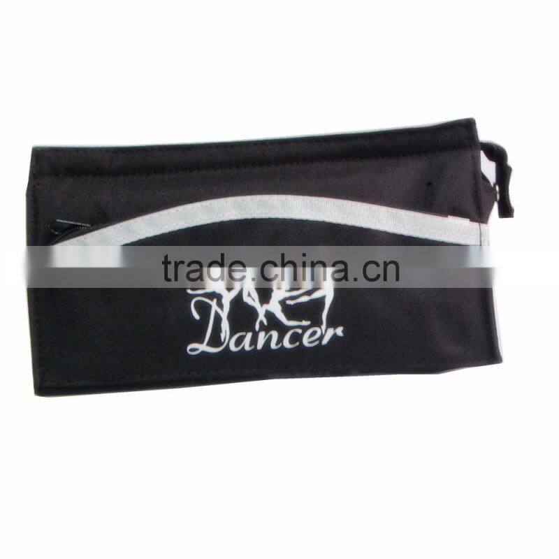 Promotional custom 300D polyester print zipper pencil bag