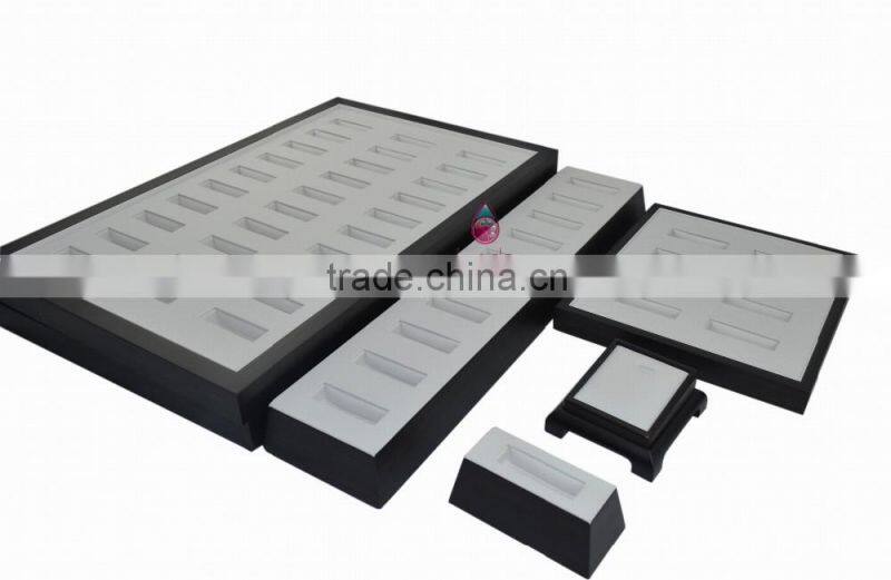Great supplier wooden jewelry tray custom in black