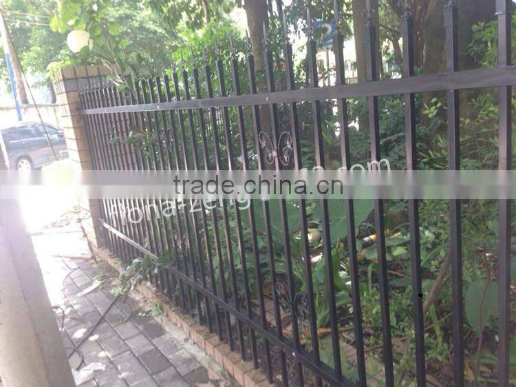 Top-selling ornamental wrought iron picket fencing for outdoor or home and garden factory in guangzhou