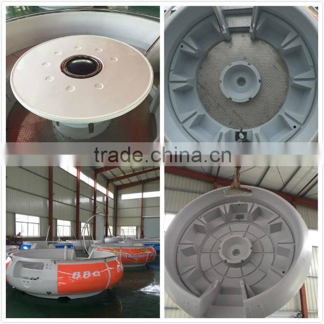 HEITRO BBQ donut boat for entertainment, BBQ leisure boat, Factory price Grill boat (10 persons type)