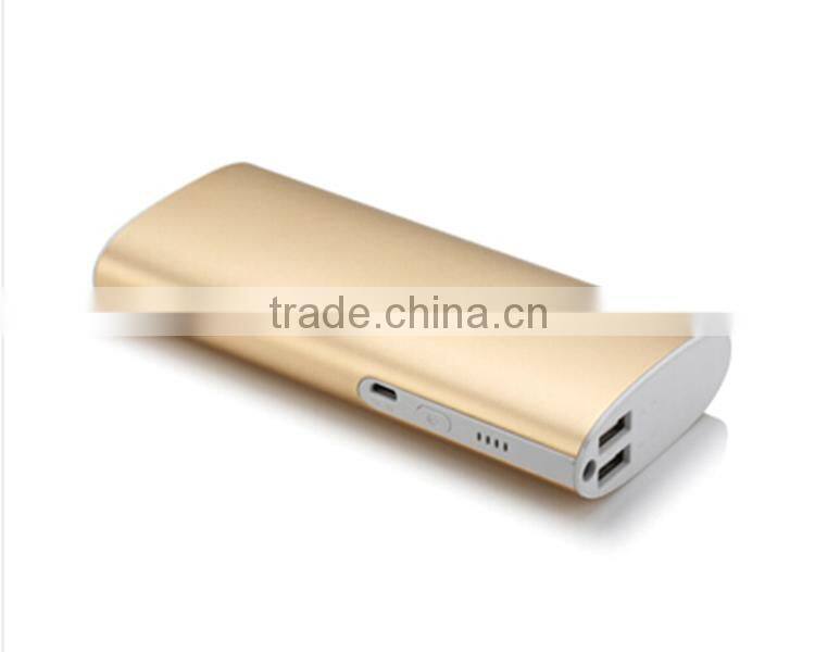Wholesale high capacity dual output mobile charger power bank 10000 mah