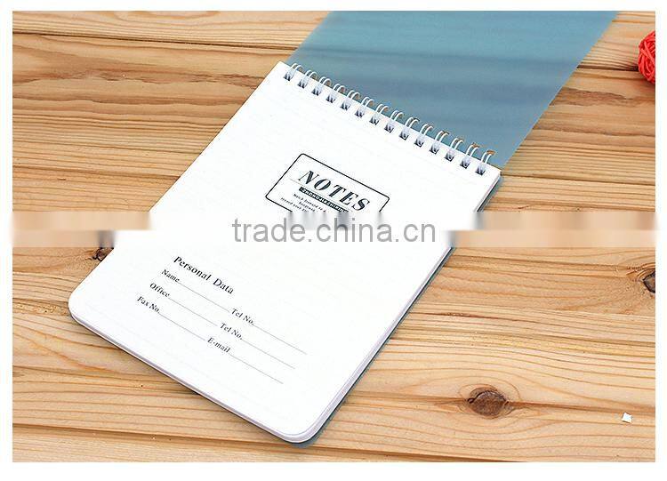 2016 Fancy A5 plastic notebook spiral bound