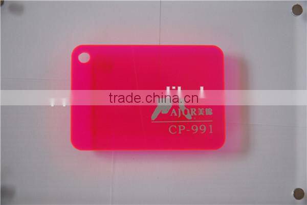 Acrylic / plexiglass hard clear colored plastic sheet