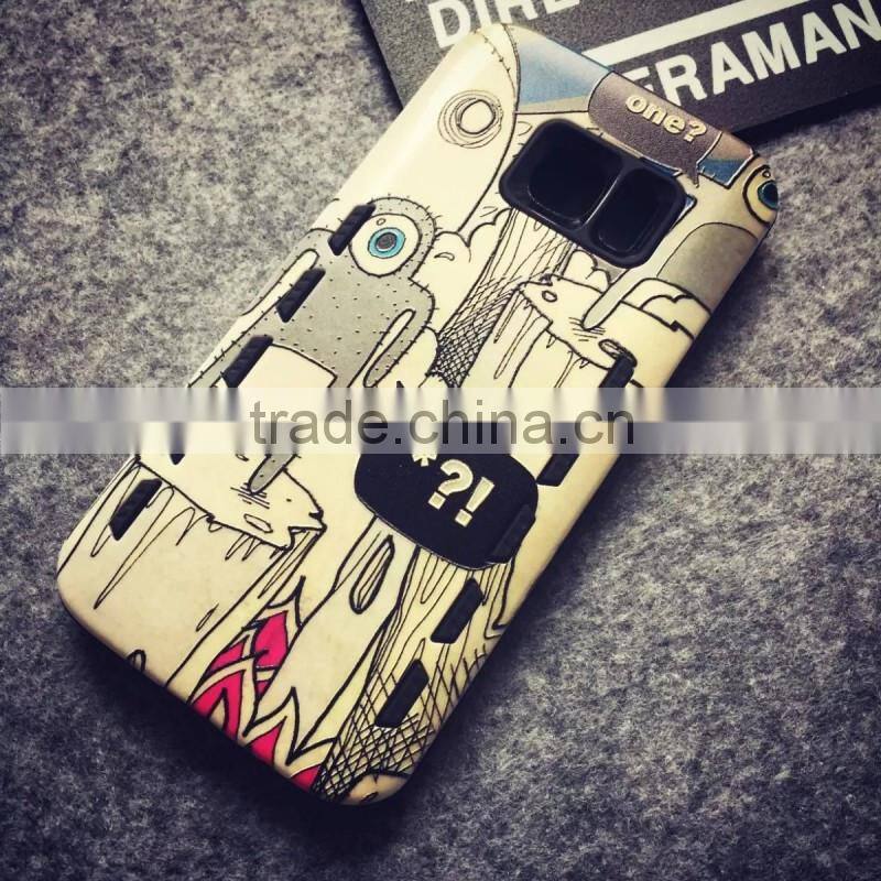 New products PU+TPU Unique style Embossed Fashion mobile phones accessories for samsung galaxy s7,for samsung galaxy s7 case