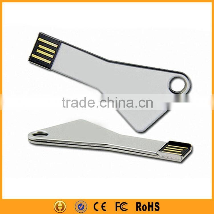 Metal Black Colloid Key Shape Engrave Special USB Flash Drive 2GB
