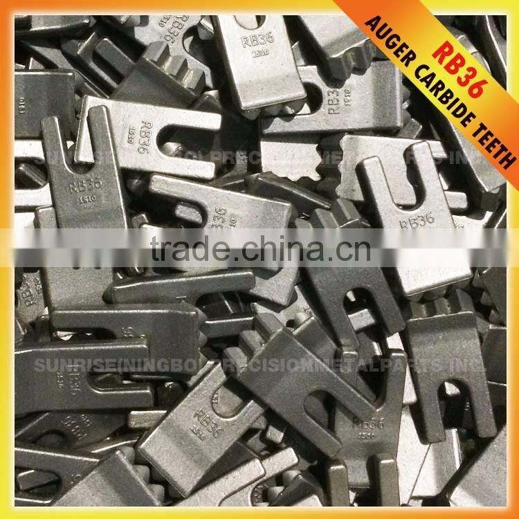 RB36 Replacement Wear Parts for Auger Torque Tungsten Carbide Digging Tooth