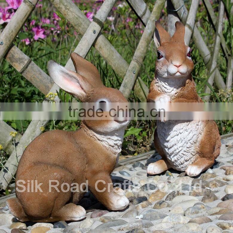 Resin rabbit statues garden decoration