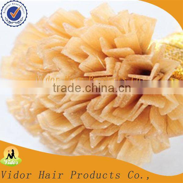 Wholesale Keratin Pre-boned V Tip Hair Extension / Cheap Human Remy V Tip Indian Hair