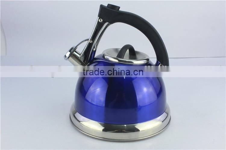 Colorful non-electric tea kettle stainless steel whistling kettle