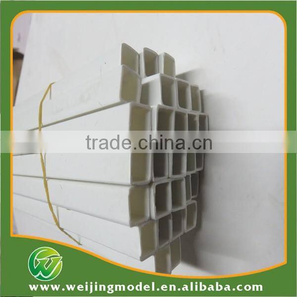 pvc square tube white plastic square model tube tube model model tube