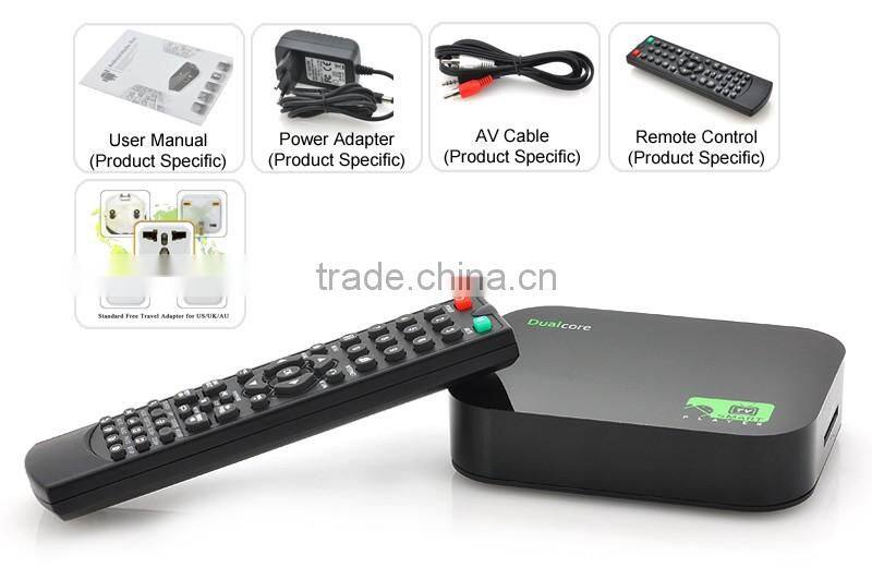 Android 4.2 smart IPTV box XBMC box ,OEM/ODM orders welcomed ,supports goolge TV market Allwinner A20 1G+4G WIFI Bluetooth