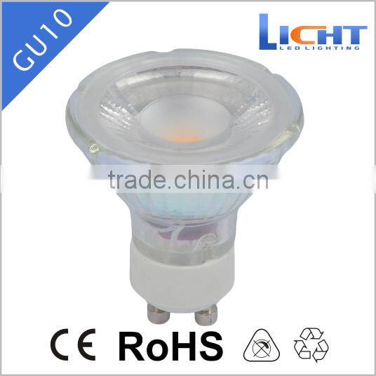 L-SL led spotlight 5W gu10 COB led china lighting glass gu10 lamp shop light led