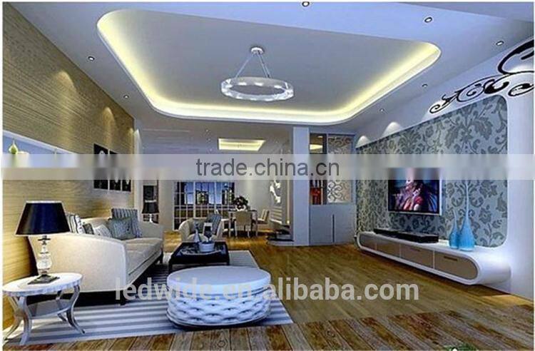 Hot square aluminum profile with round diffuser for led ceiling light