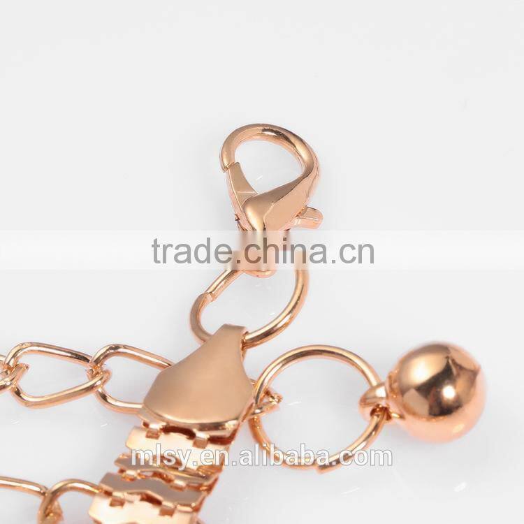 Diamond flower mild steel ornament chain brass link chains Brightness F1-80027