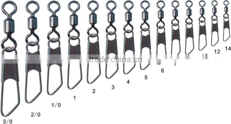 A-shape rolling swivel with safety snap