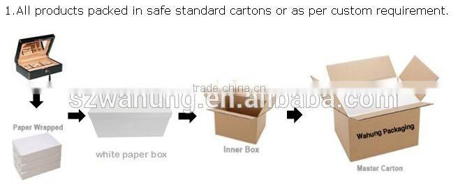 Fancy Wooden Cigar Box Hardware/ Cigar Box With Custom Window And Metal Lock Design