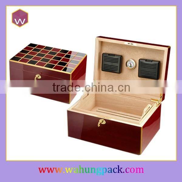 Cuban Solid Wood Humidor Cigar boxes With Empty Interior Design