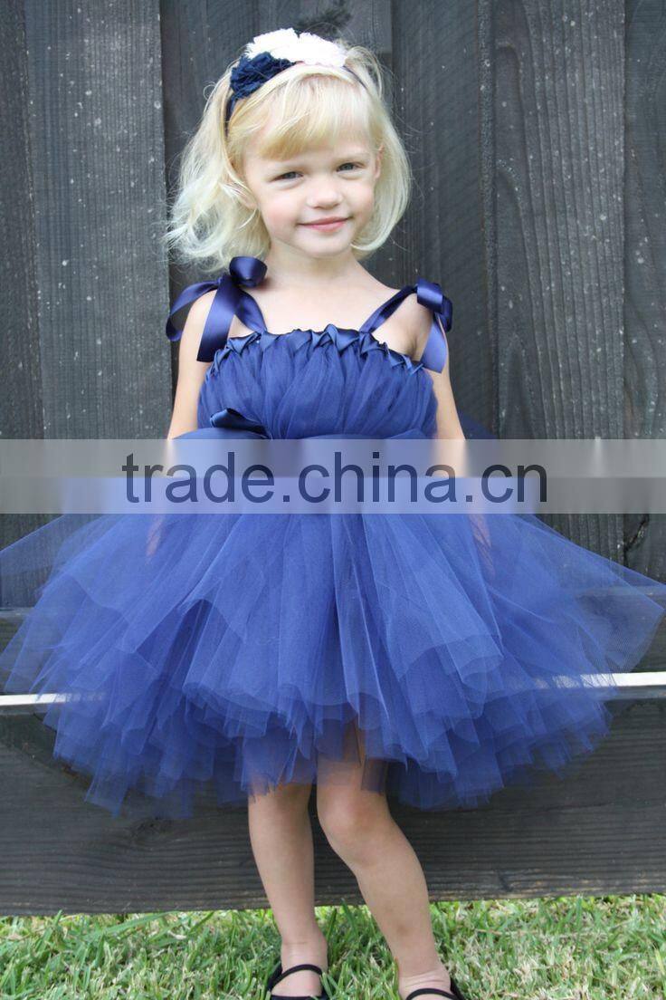 Handmade baby girls evening dresses pink flower girl dress boutique High Quality Kids dresses Flower Girl Dresses