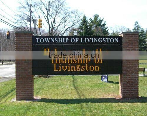 waterproof Semi-outdoor tri-color high brightness Led moving message display sign